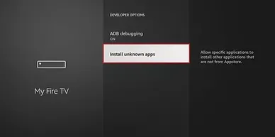 Installer à partir d’applications inconnues