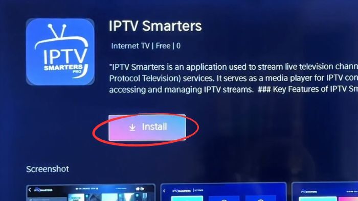 Download IPTV Smarters App