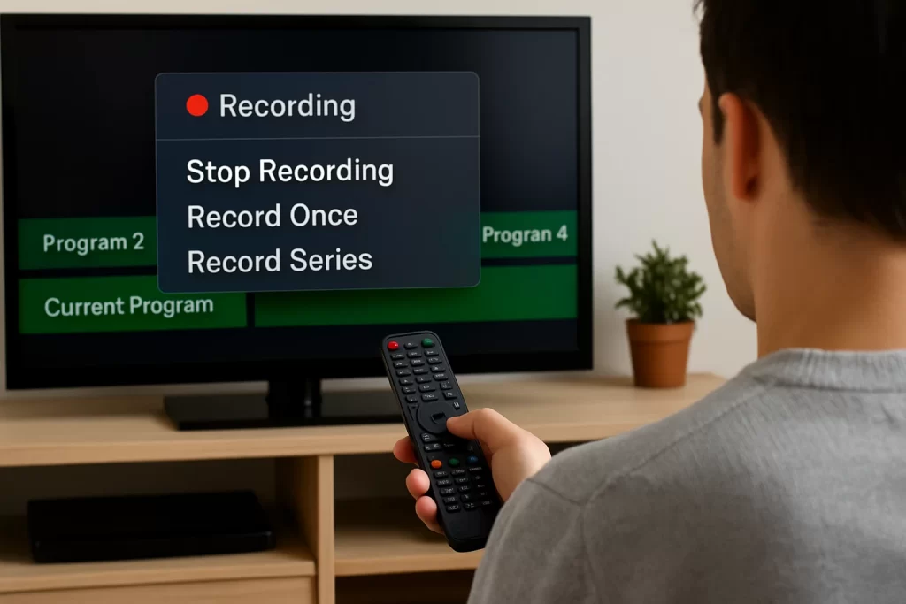 Enregistrer un programme sur IPTV